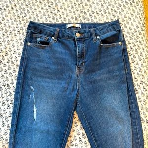 Harper distressed high rise stretch Jean